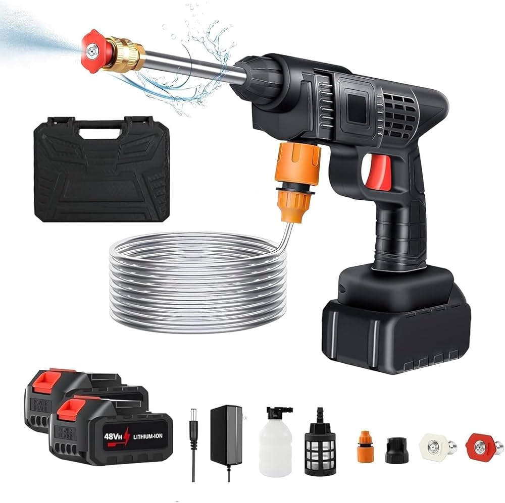 Double Battery Rechargeable Electric Water Spray Gun 