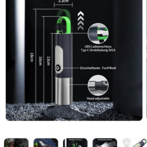 LED Rechargeable Tactical leaser flashlight